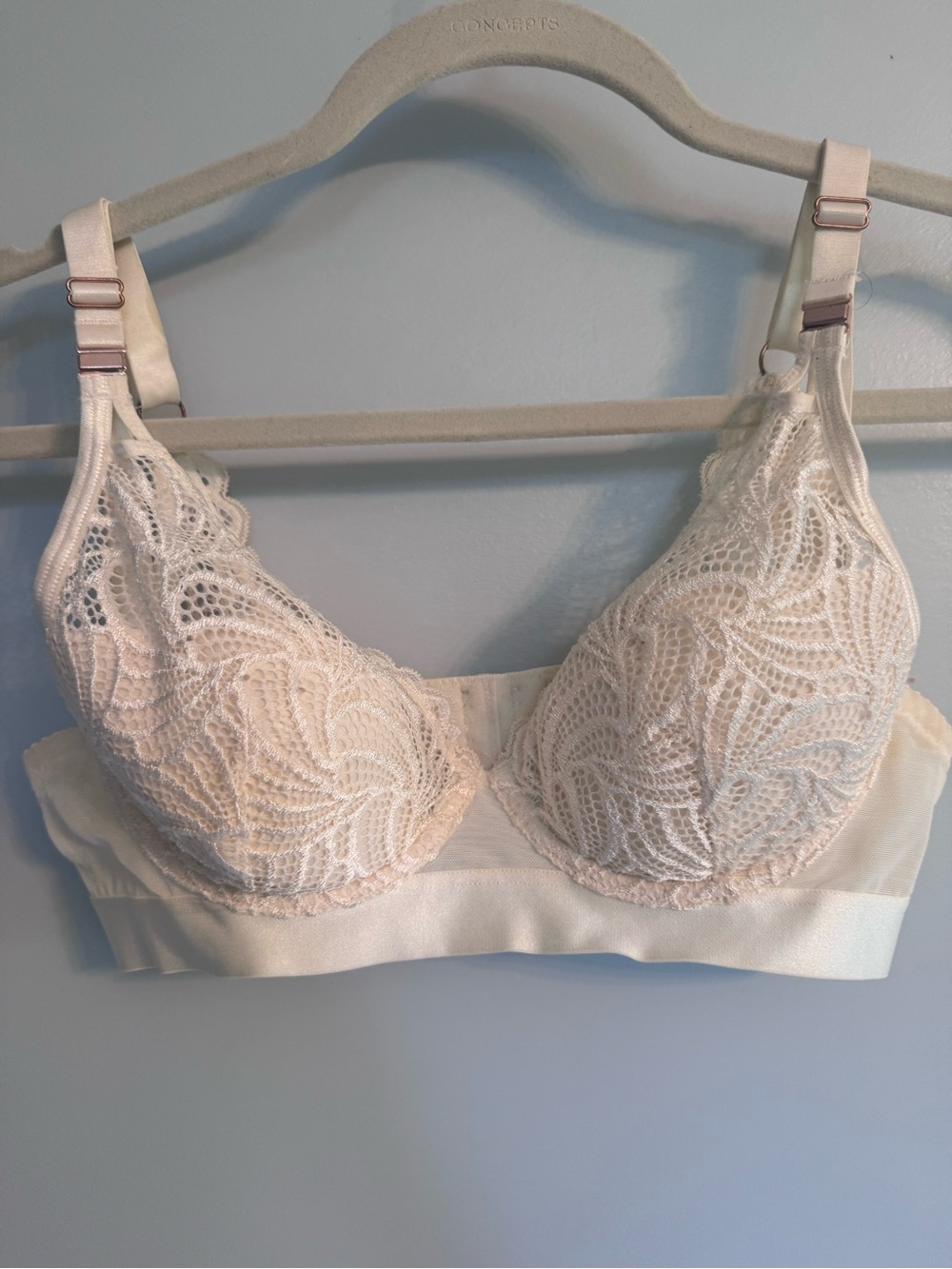 Lace Wireless Nursing Bra in Cream - Project Me